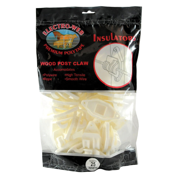 Rope Claw Insulator For Wood Post Electric Fence